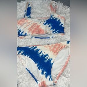 Aerie tie dye bikini top & bottom size S/p
